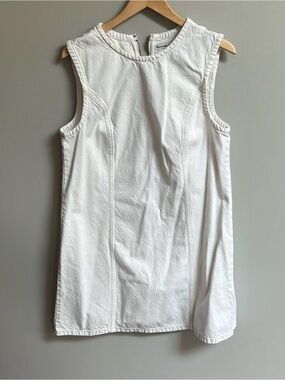 White Abercrombie Denim Mini Dress